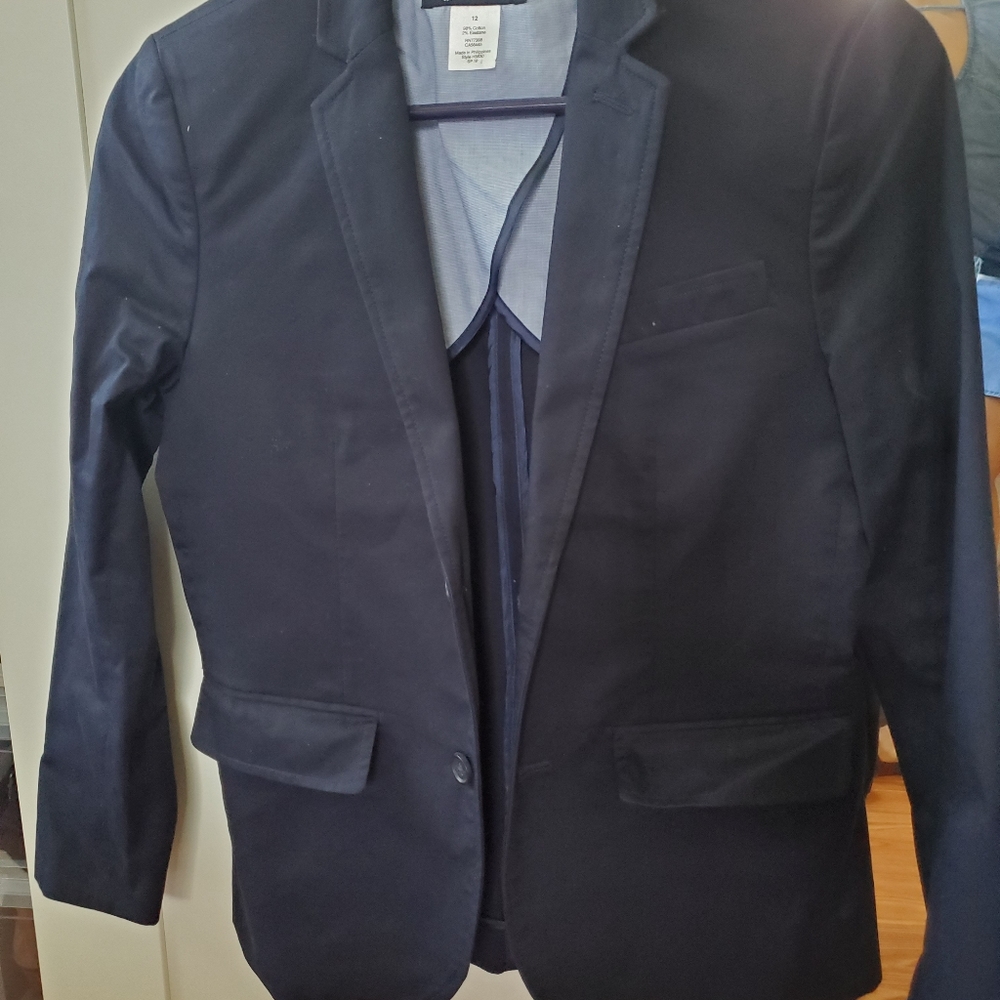 Crewcuts boys size 12 Navy blazer
